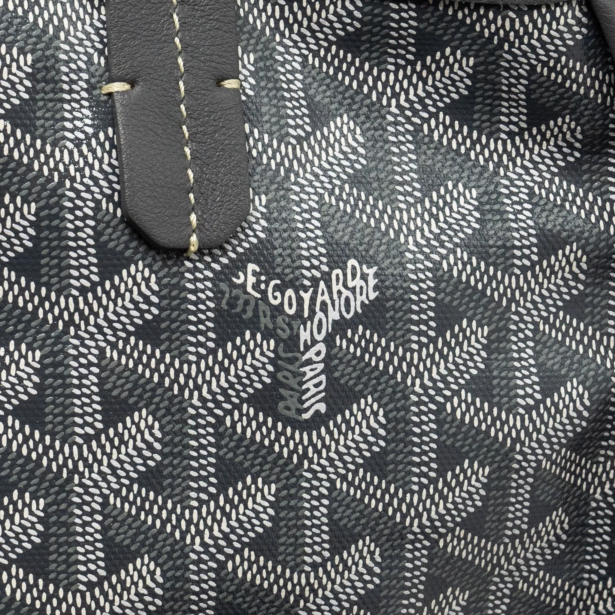 Goyard Mini Anjou Tote Bag Goyardine Canvas/Calfskin Grey SHW