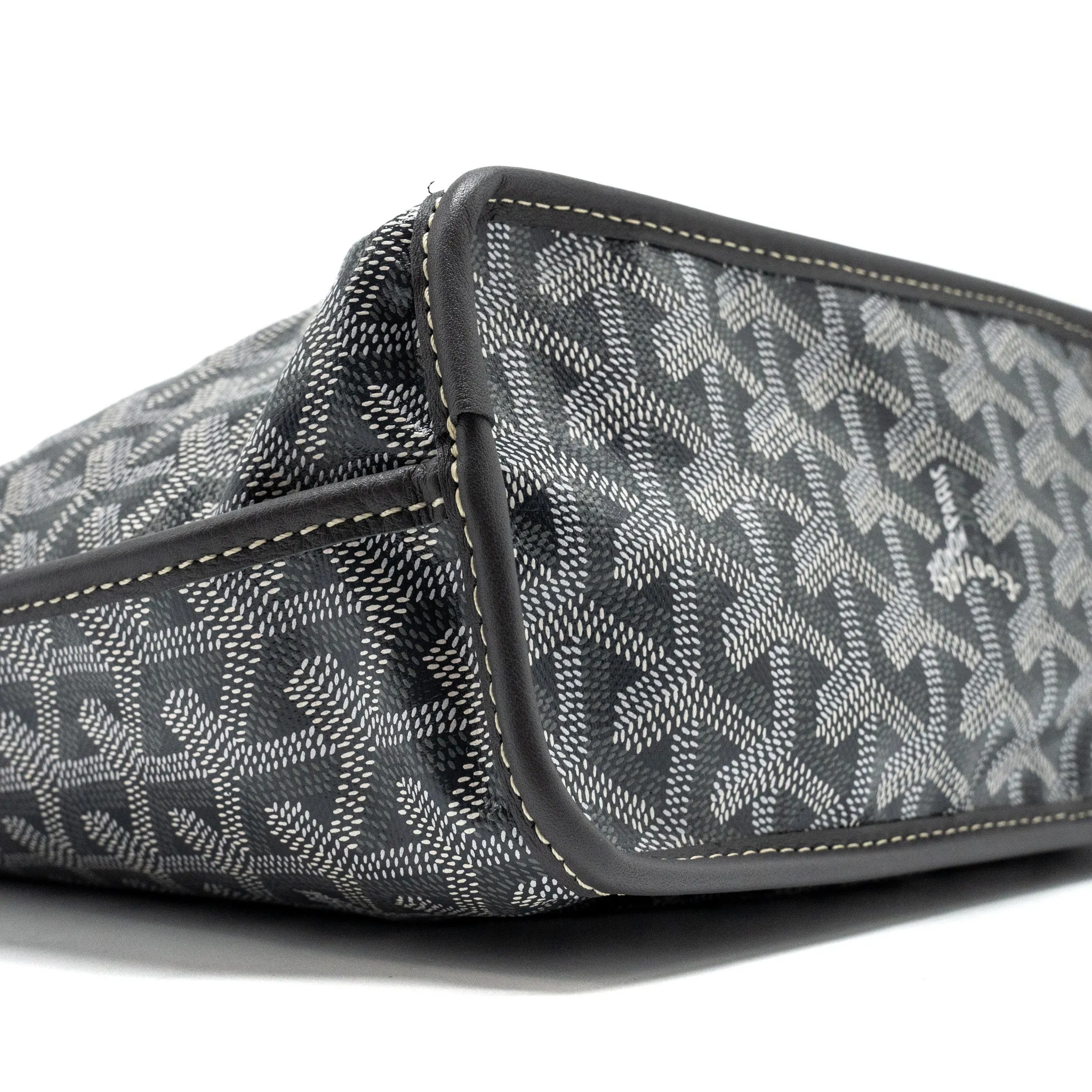 Goyard Mini Anjou Tote Bag Goyardine Canvas/Calfskin Grey SHW