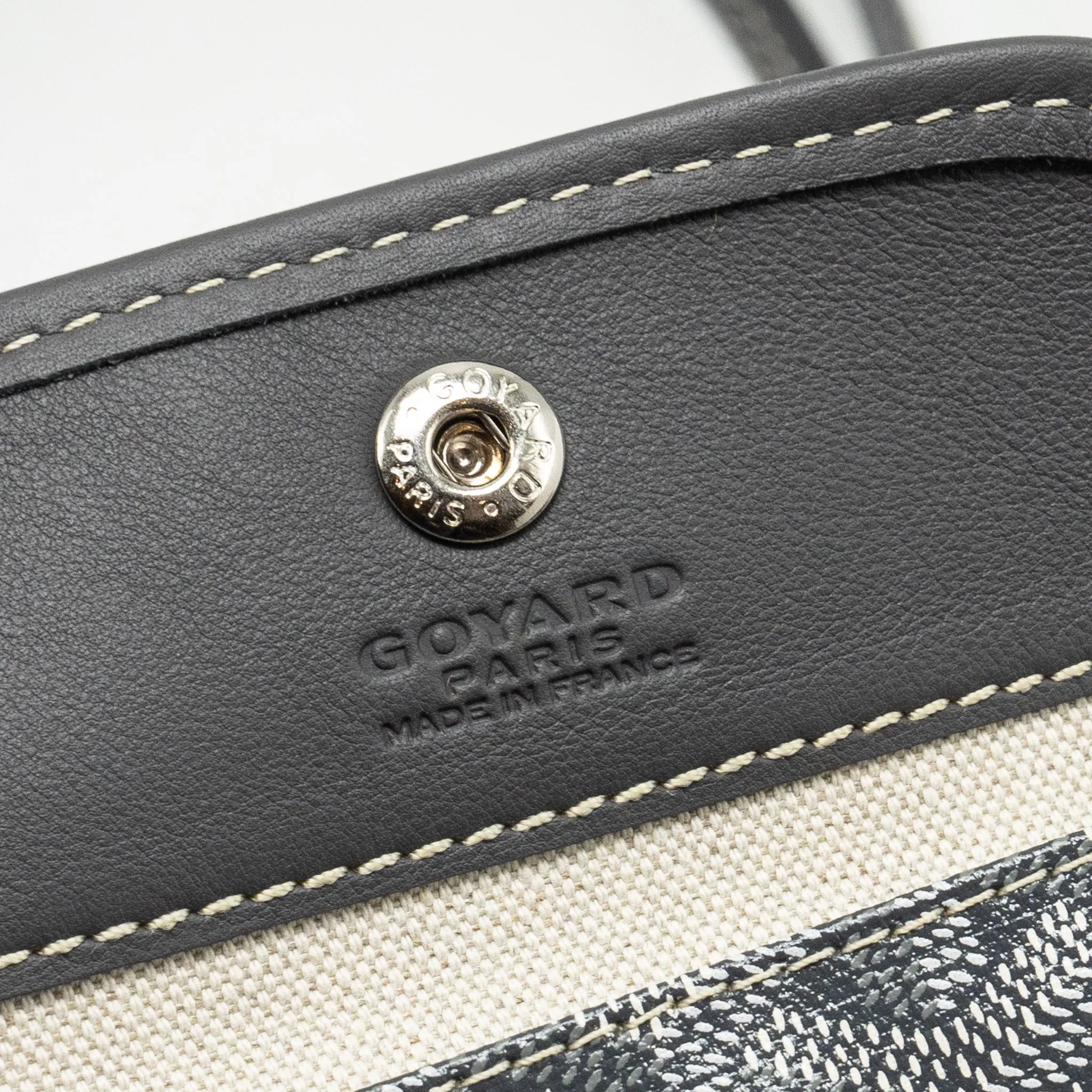 Goyard Mini Anjou Tote Bag Goyardine Canvas/Calfskin Grey SHW