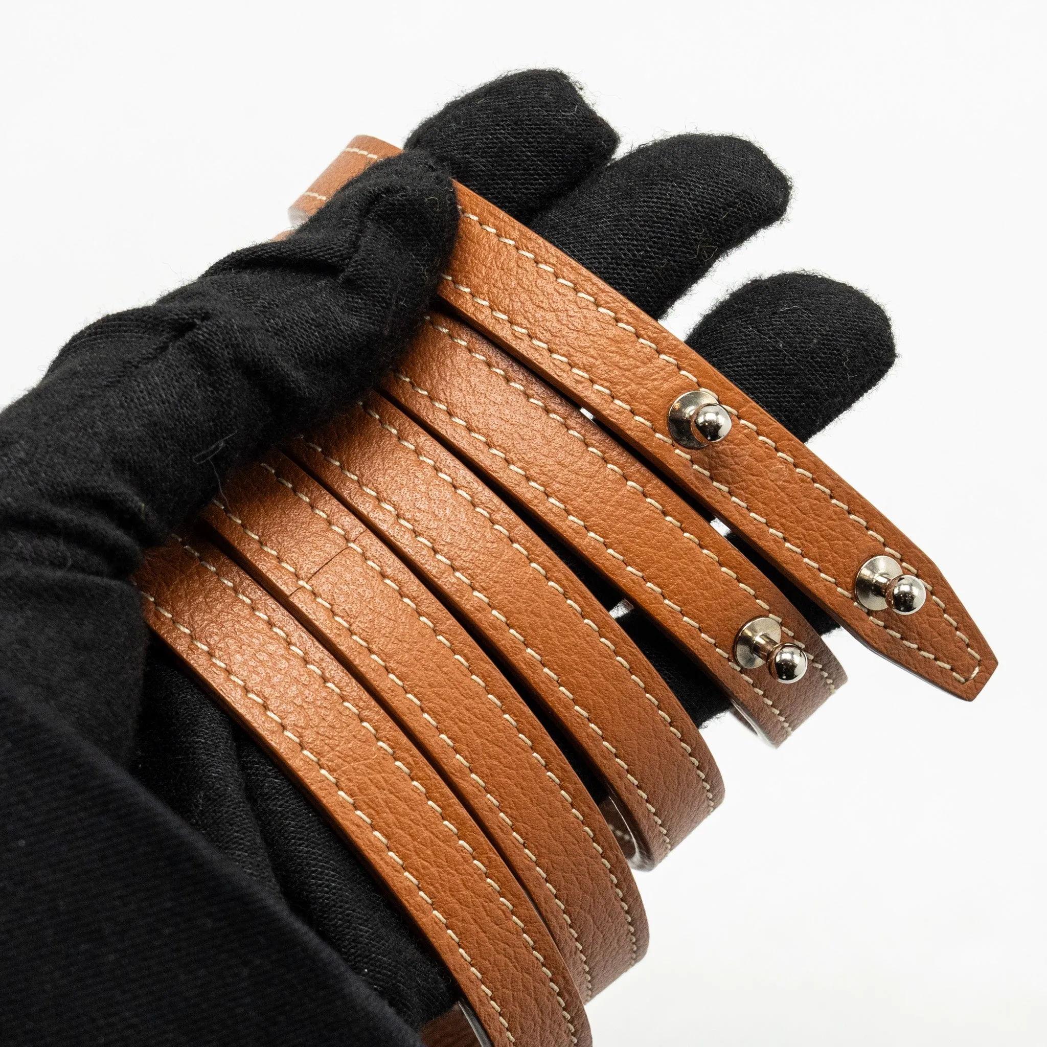 Goyard Mini Saigon Bag Goyardine Canvas/Calfskin Tan/Black SHW