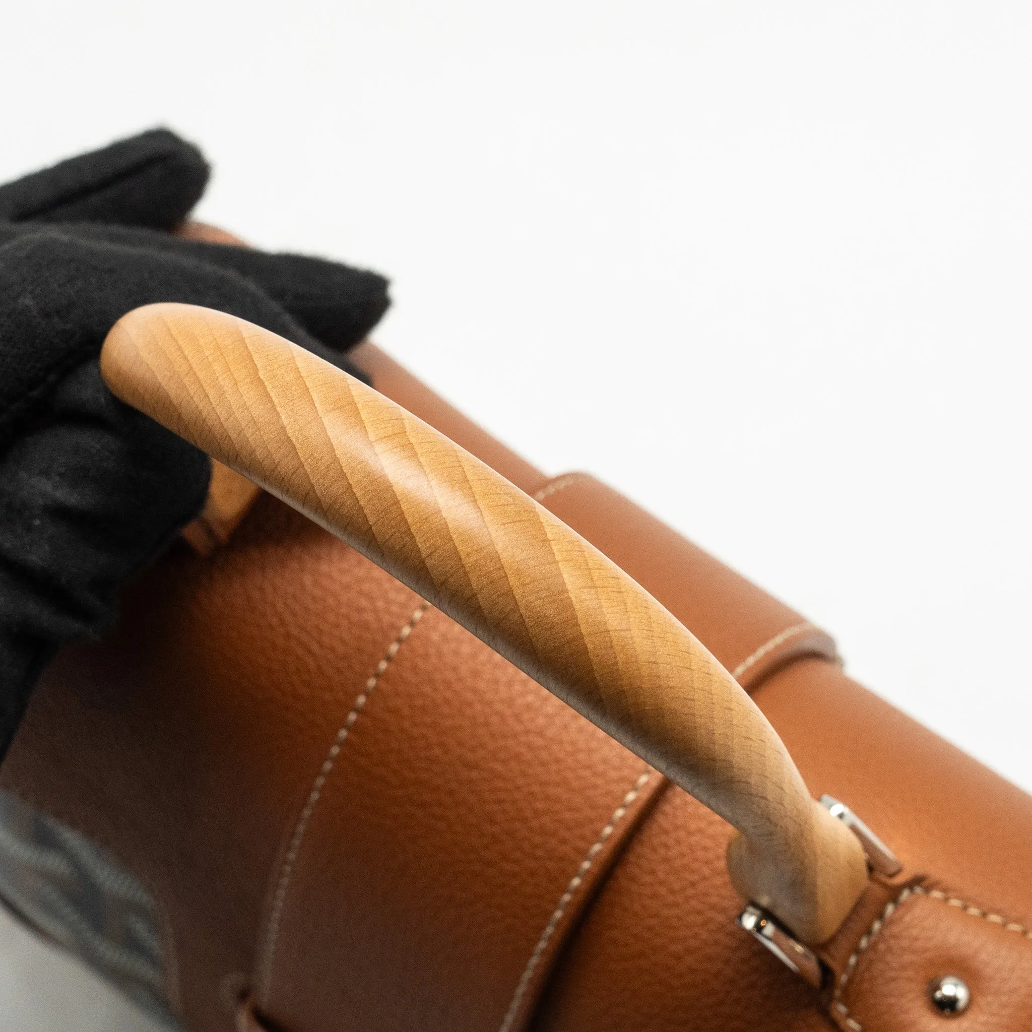 Goyard Mini Saigon Bag Goyardine Canvas/Calfskin Tan/Black SHW