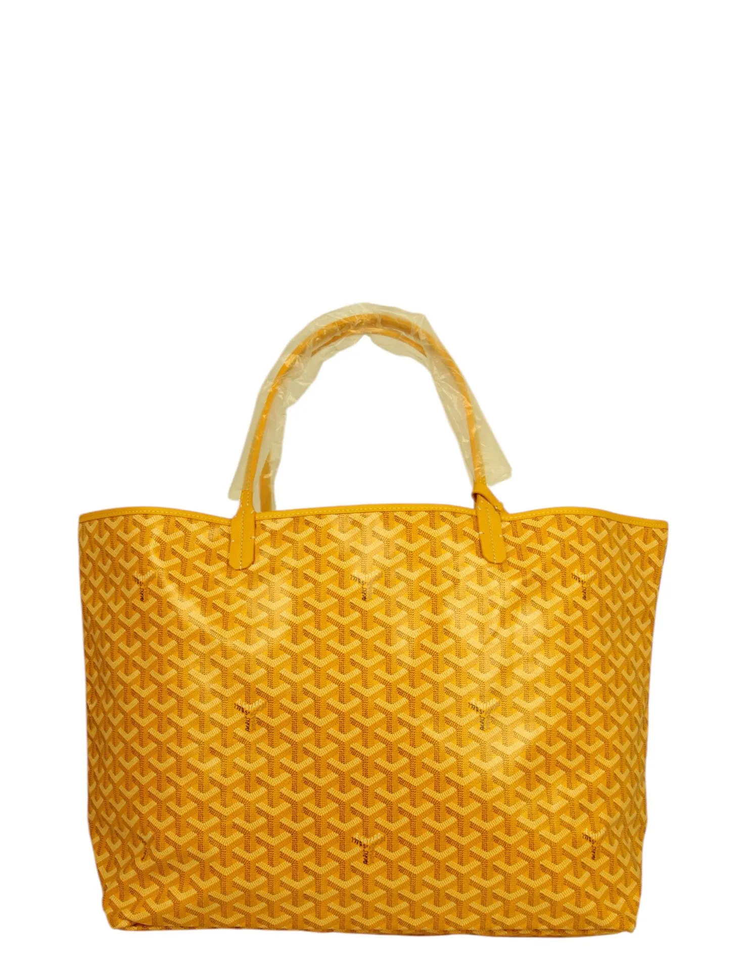 Goyard NWT Yellow Goyardine St. Louis GM Tote