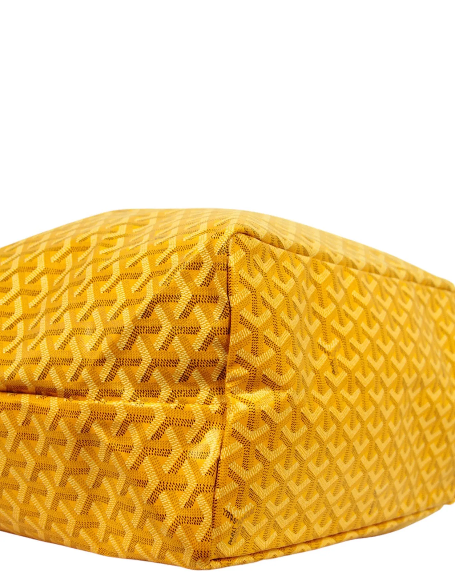Goyard NWT Yellow Goyardine St. Louis GM Tote