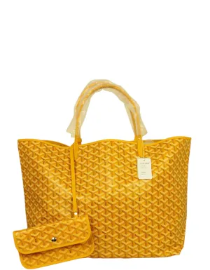 Goyard NWT Yellow Goyardine St. Louis GM Tote
