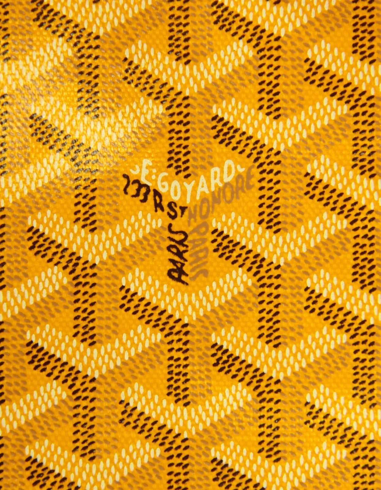 Goyard NWT Yellow Goyardine St. Louis GM Tote