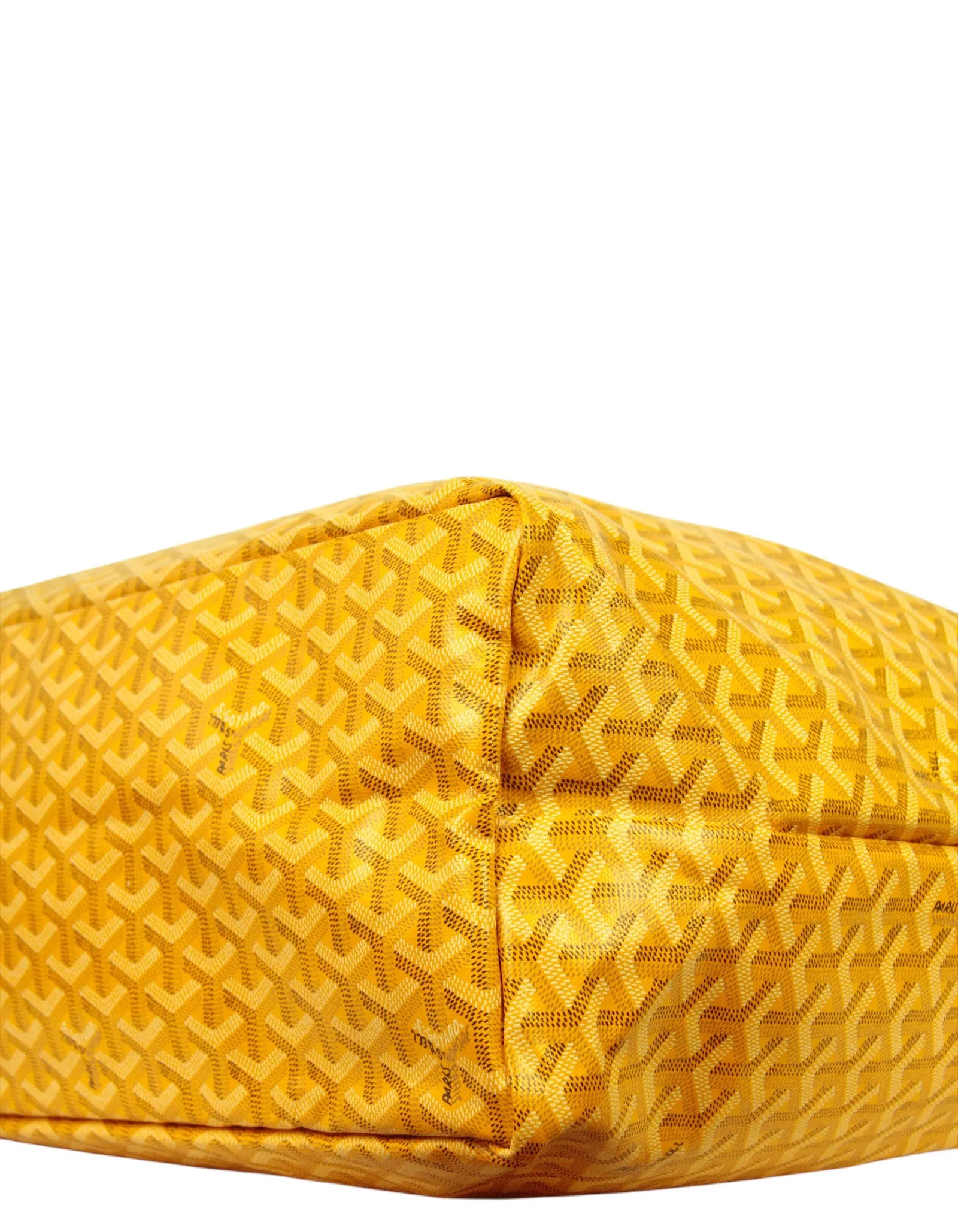 Goyard NWT Yellow Goyardine St. Louis GM Tote