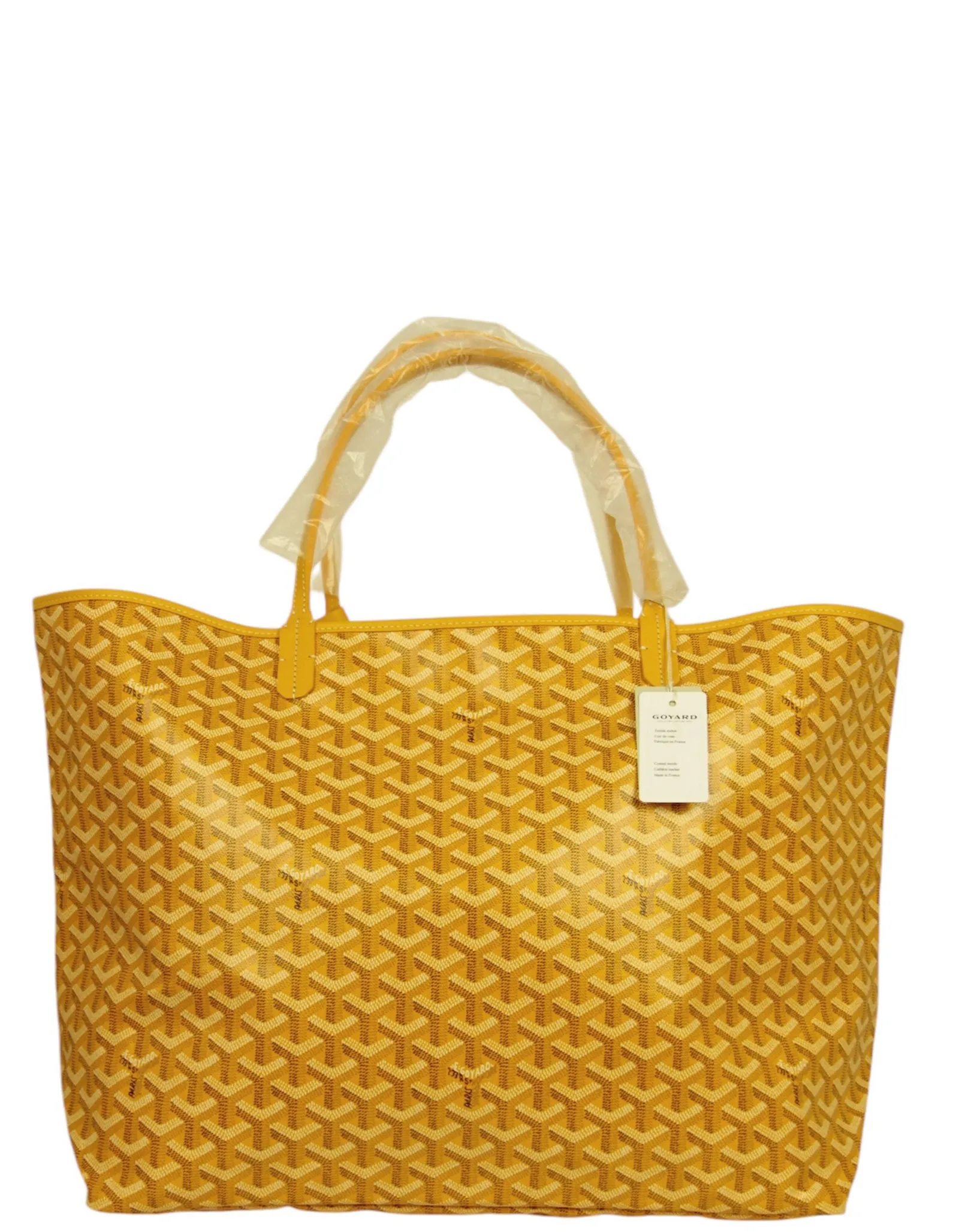 Goyard NWT Yellow Goyardine St. Louis GM Tote
