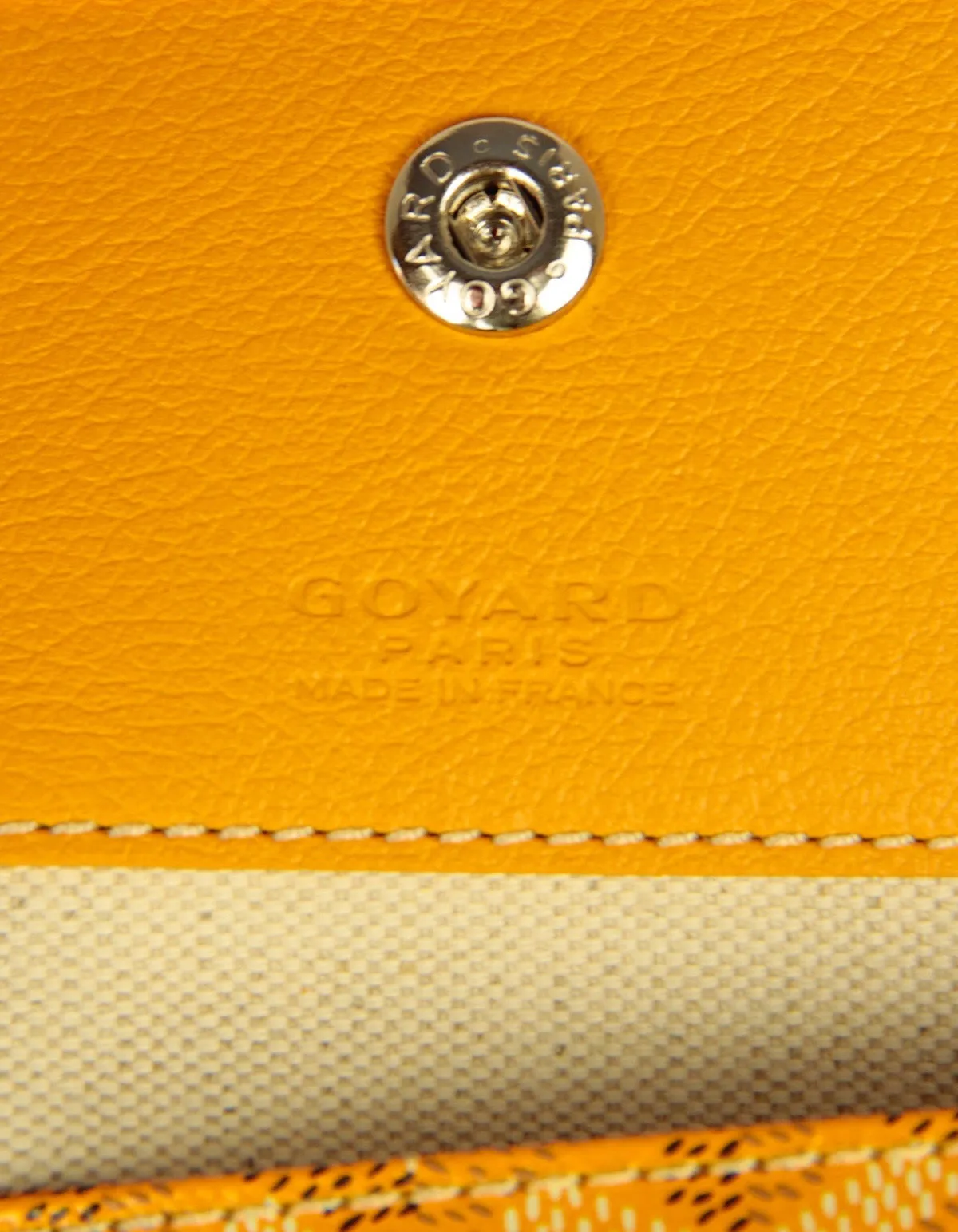 Goyard NWT Yellow Goyardine St. Louis GM Tote