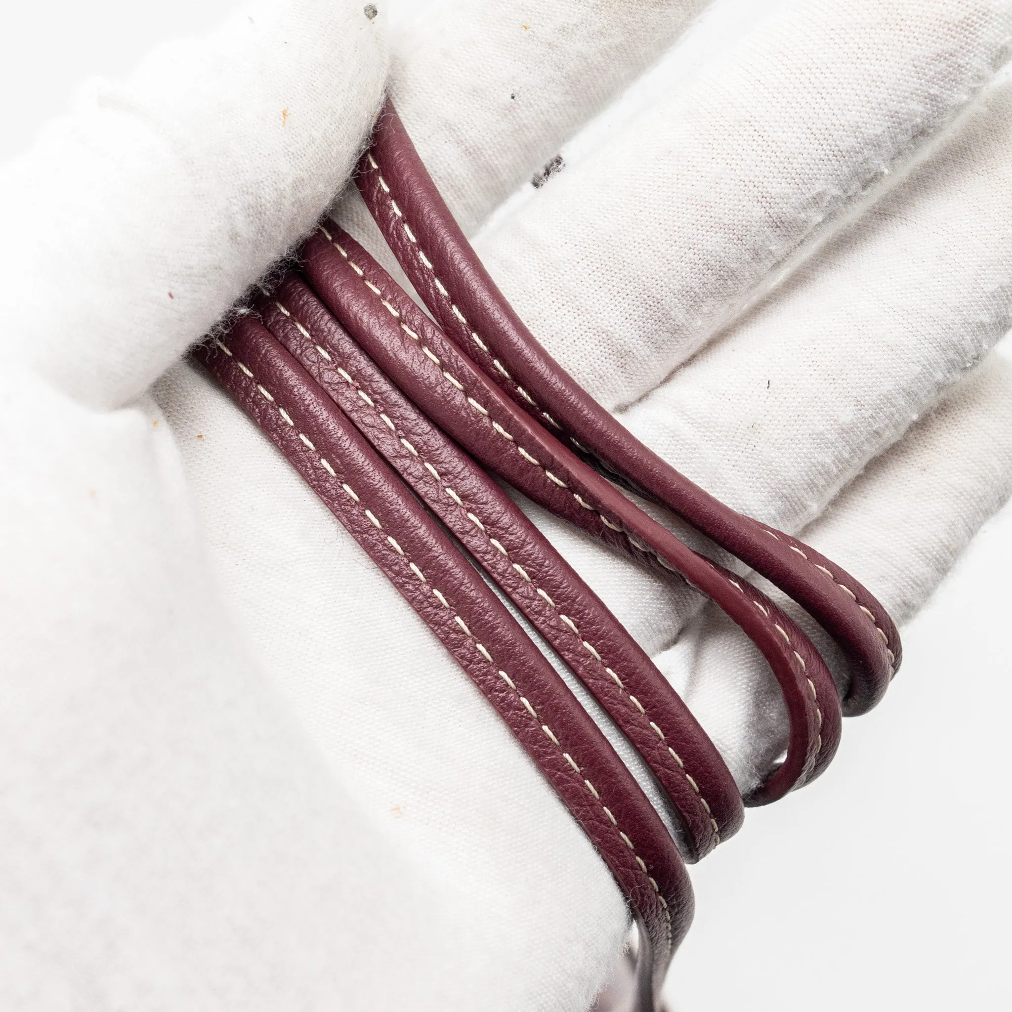 Goyard Plumet Wallet Clutch Goyardine Canvas/Leather Burgundy SHW