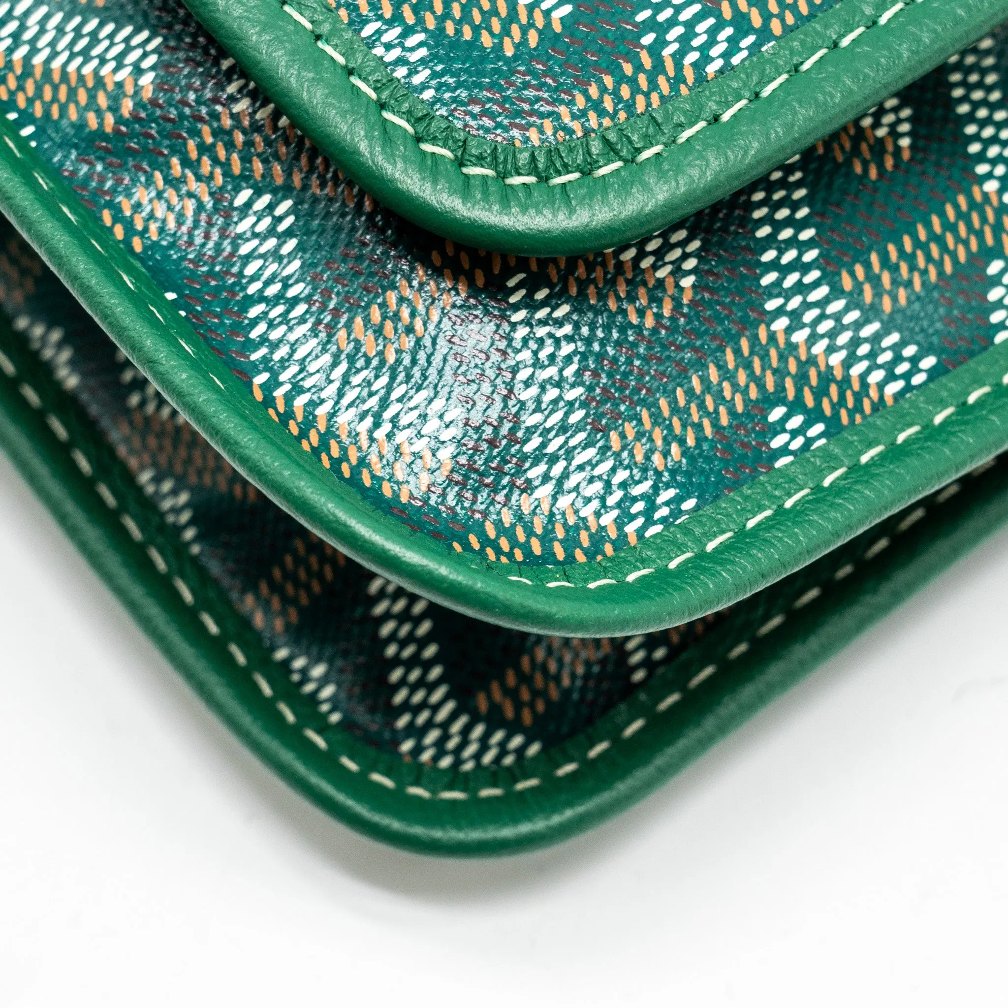 Goyard Portefeuille Pochette Plumet Goyardine Canvas VERT SHW