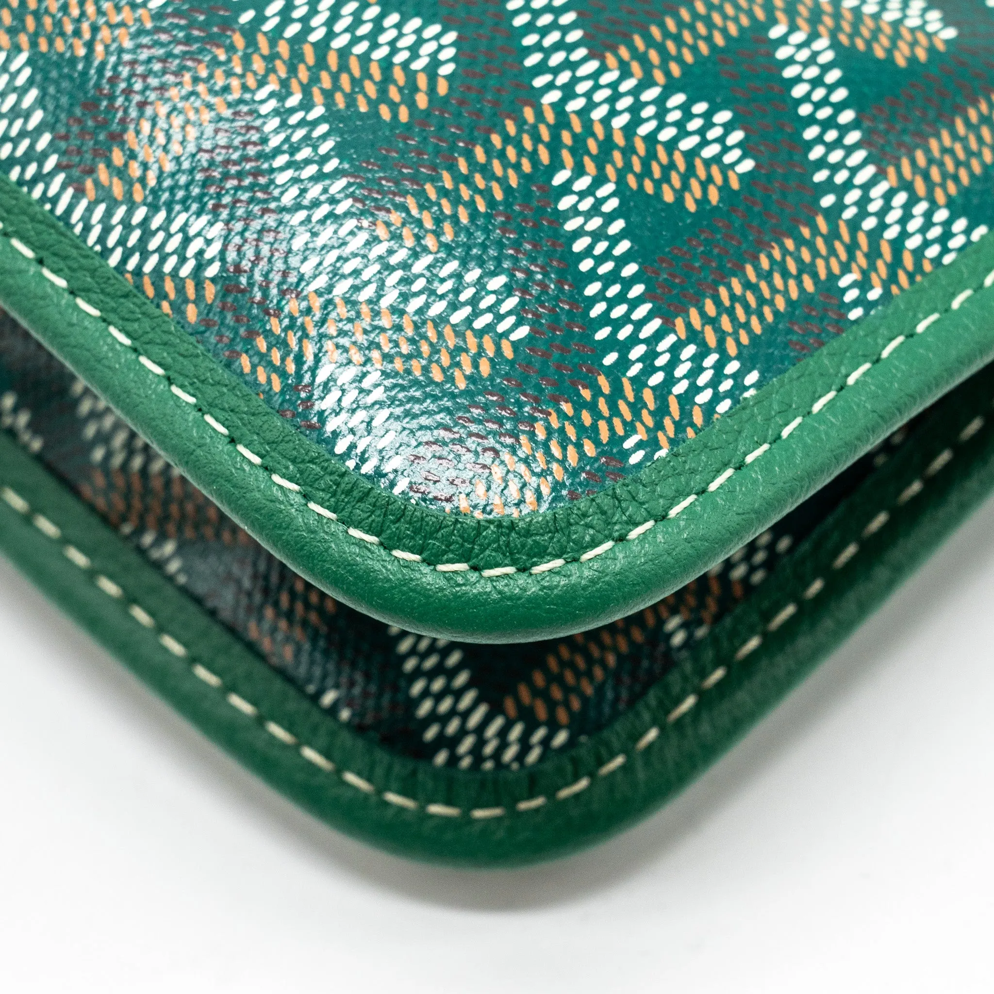 Goyard Portefeuille Pochette Plumet Goyardine Canvas VERT SHW