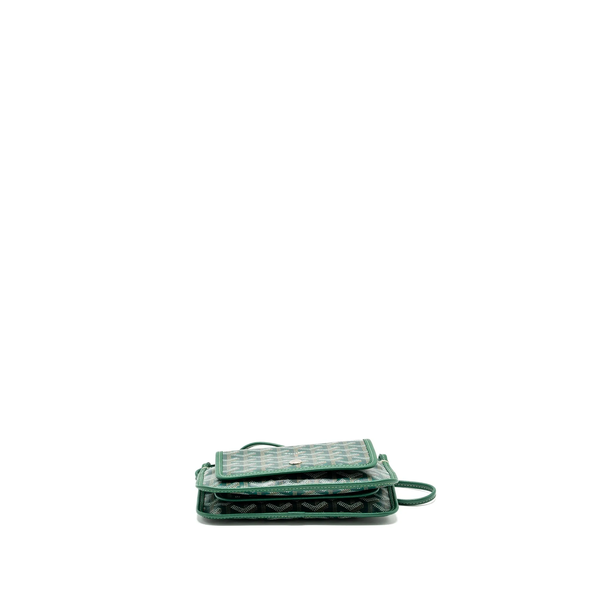 Goyard Portefeuille Pochette Plumet Goyardine Canvas VERT SHW