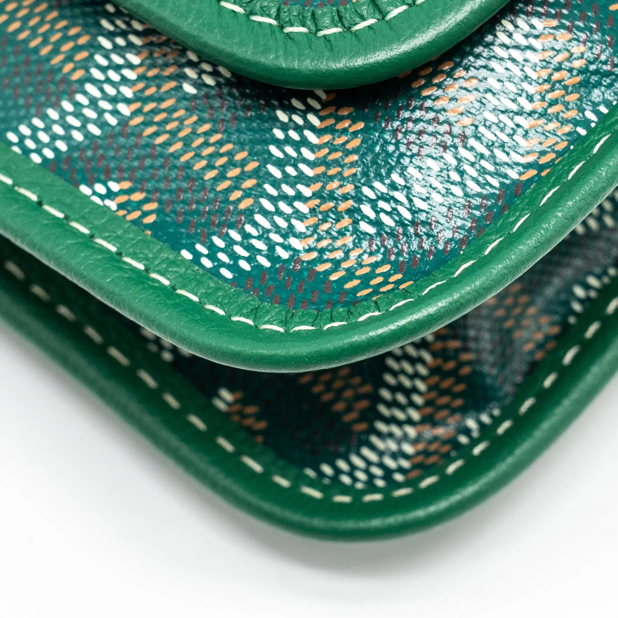 Goyard Portefeuille Pochette Plumet Goyardine Canvas VERT SHW