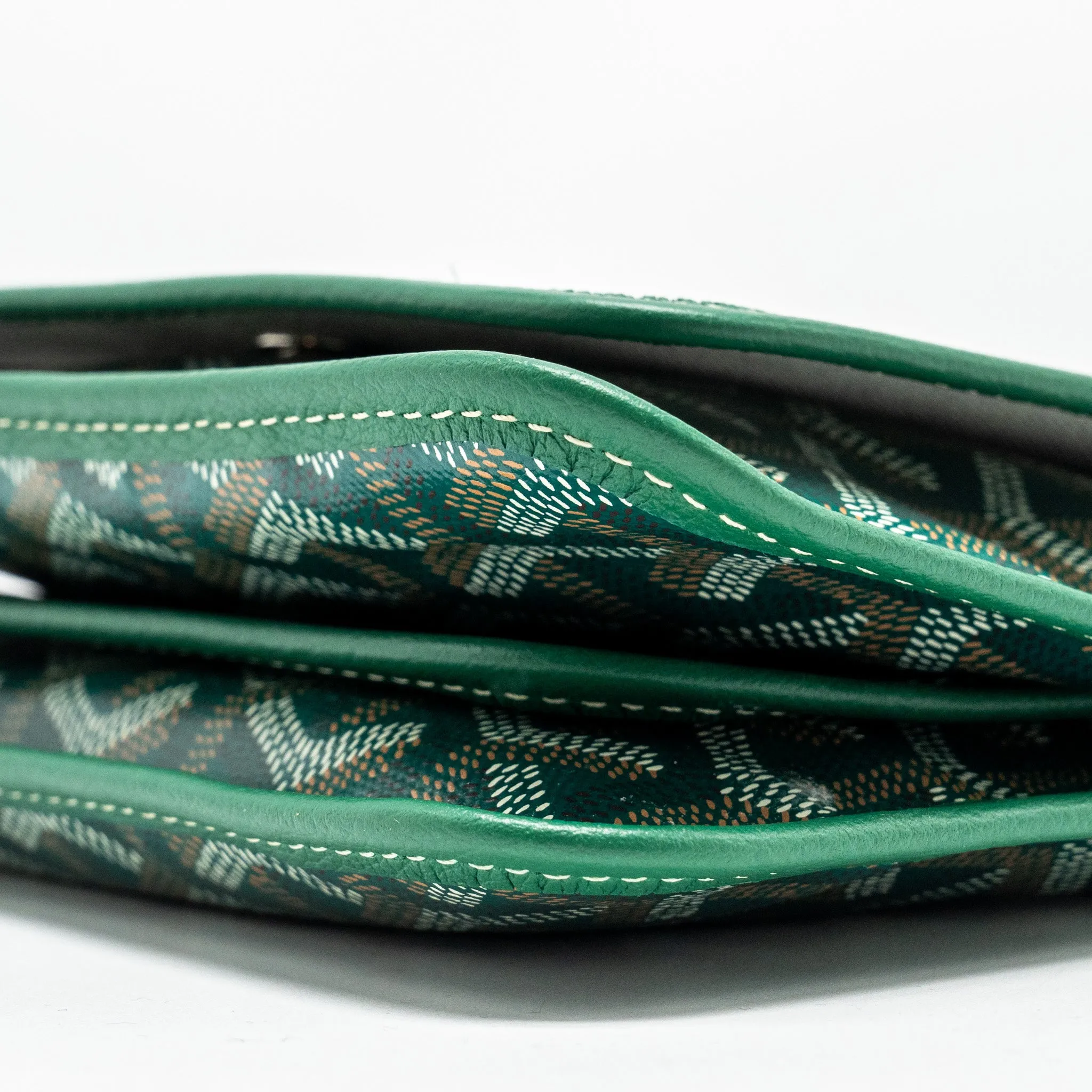 Goyard Portefeuille Pochette Plumet Goyardine Canvas VERT SHW