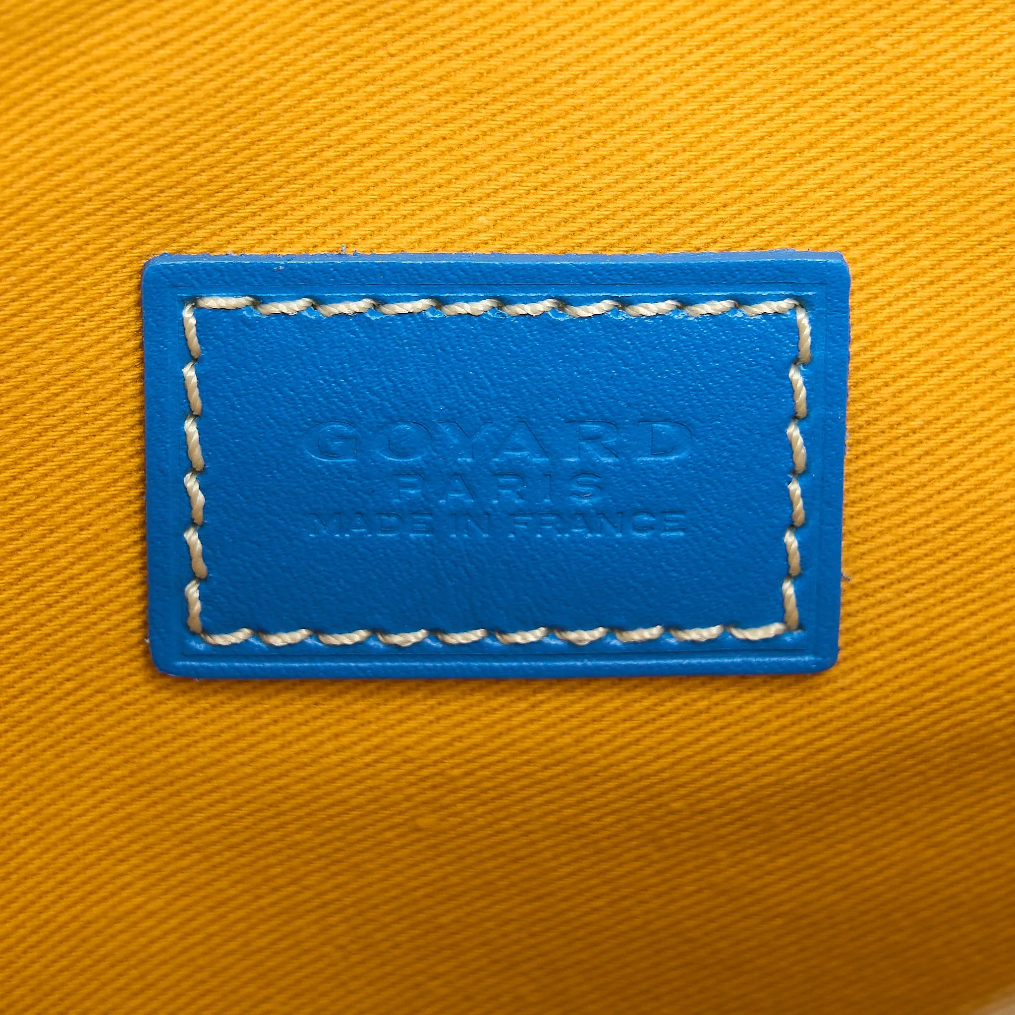 Goyard Senat MM Pocket Goyardine Canvas Blue SHW
