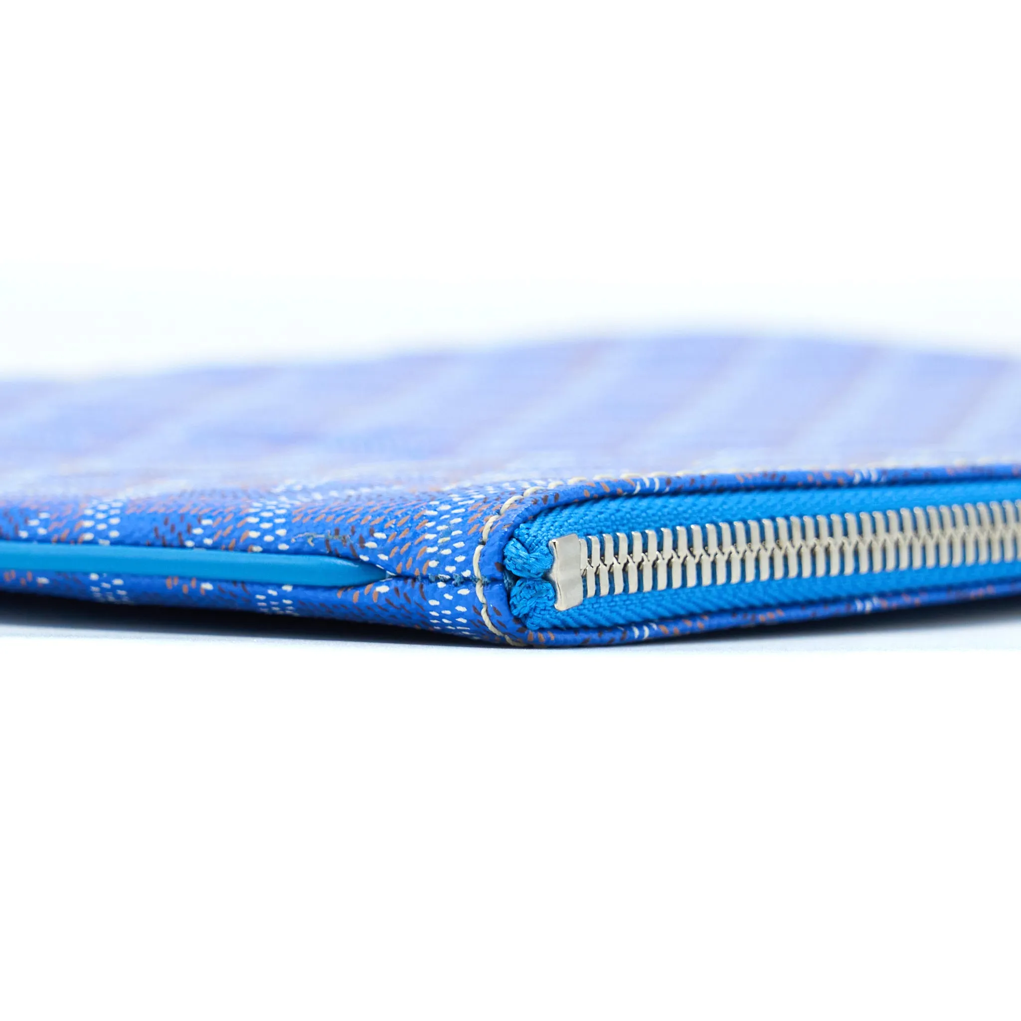 Goyard Senat MM Pocket Goyardine Canvas Blue SHW