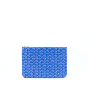 Goyard Senat MM Pocket Goyardine Canvas Blue SHW
