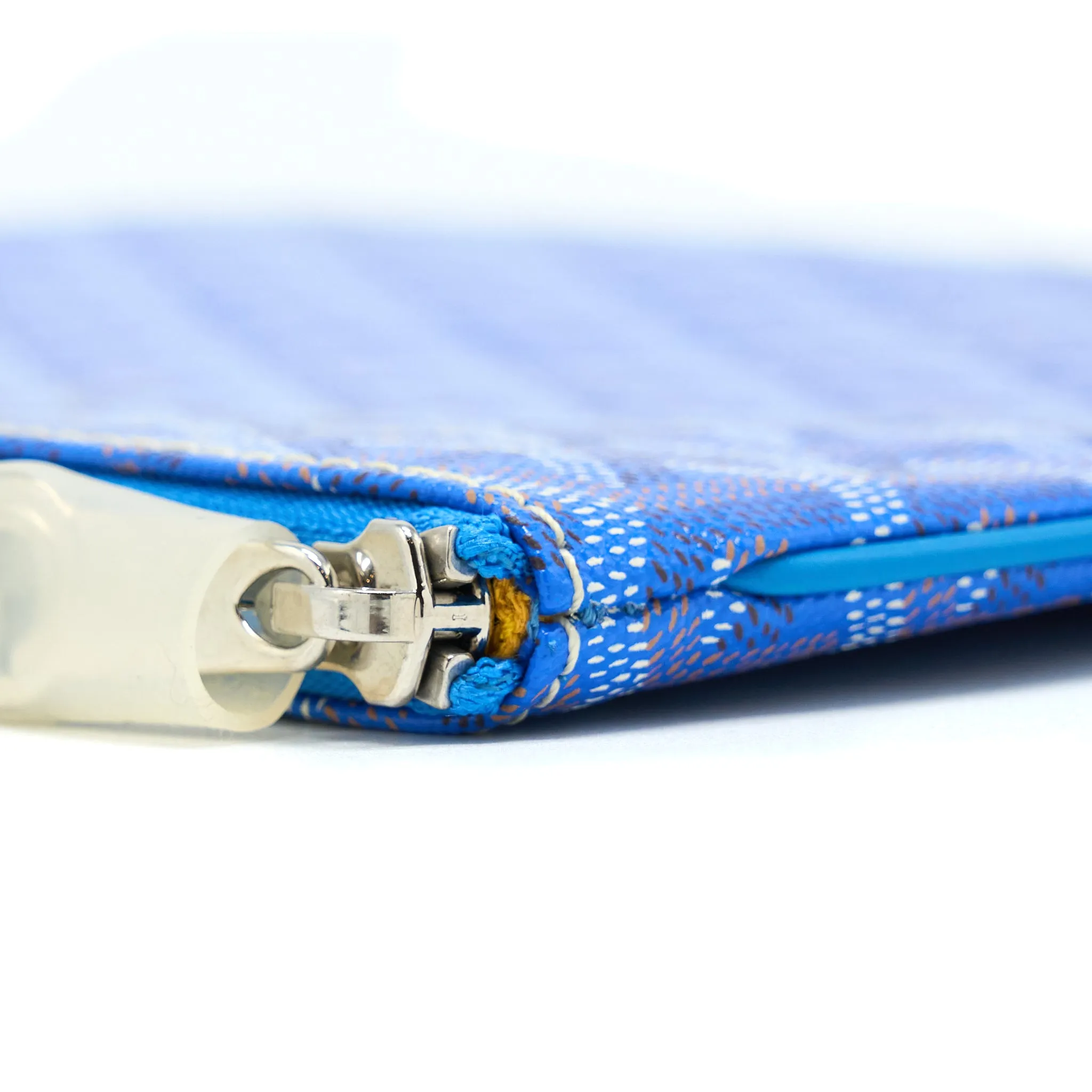 Goyard Senat MM Pocket Goyardine Canvas Blue SHW