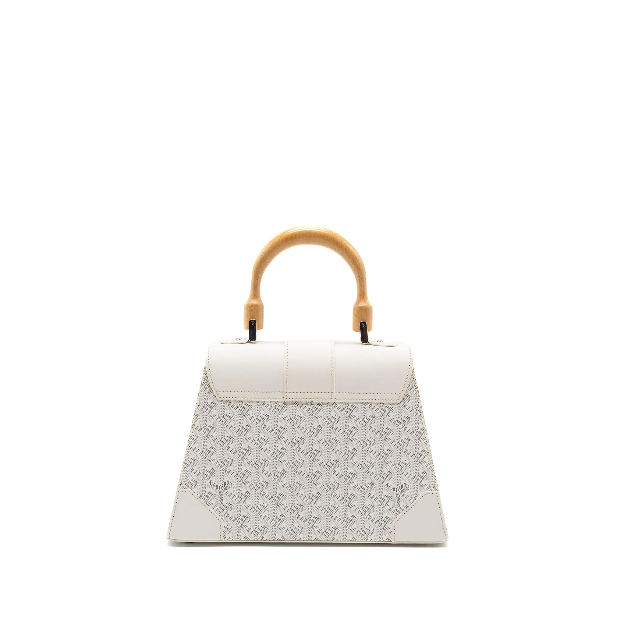 Goyard Structure Saigon PM bag canvas / calfskin white SHW