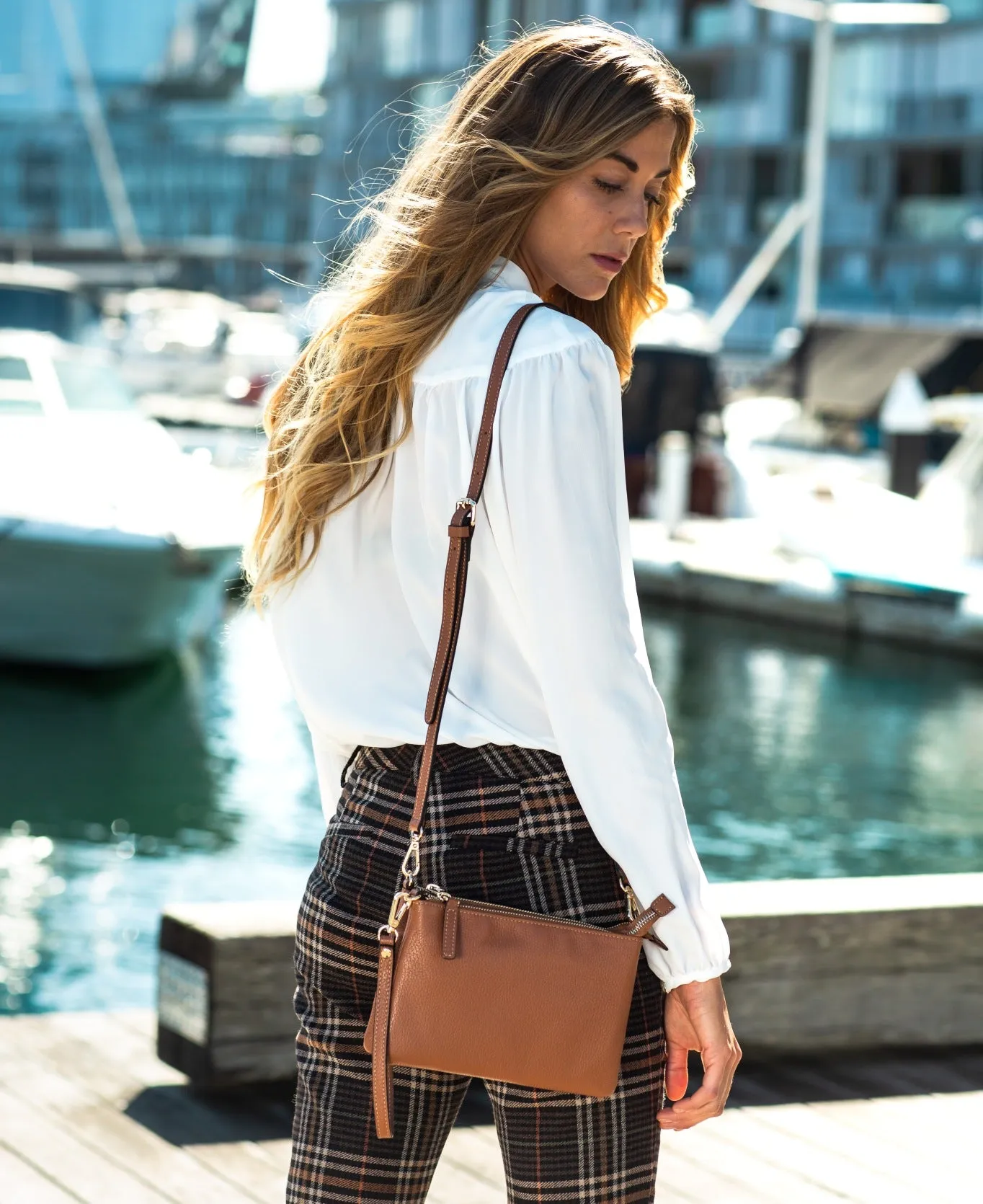 Greta Leather Clutch and Crossbody