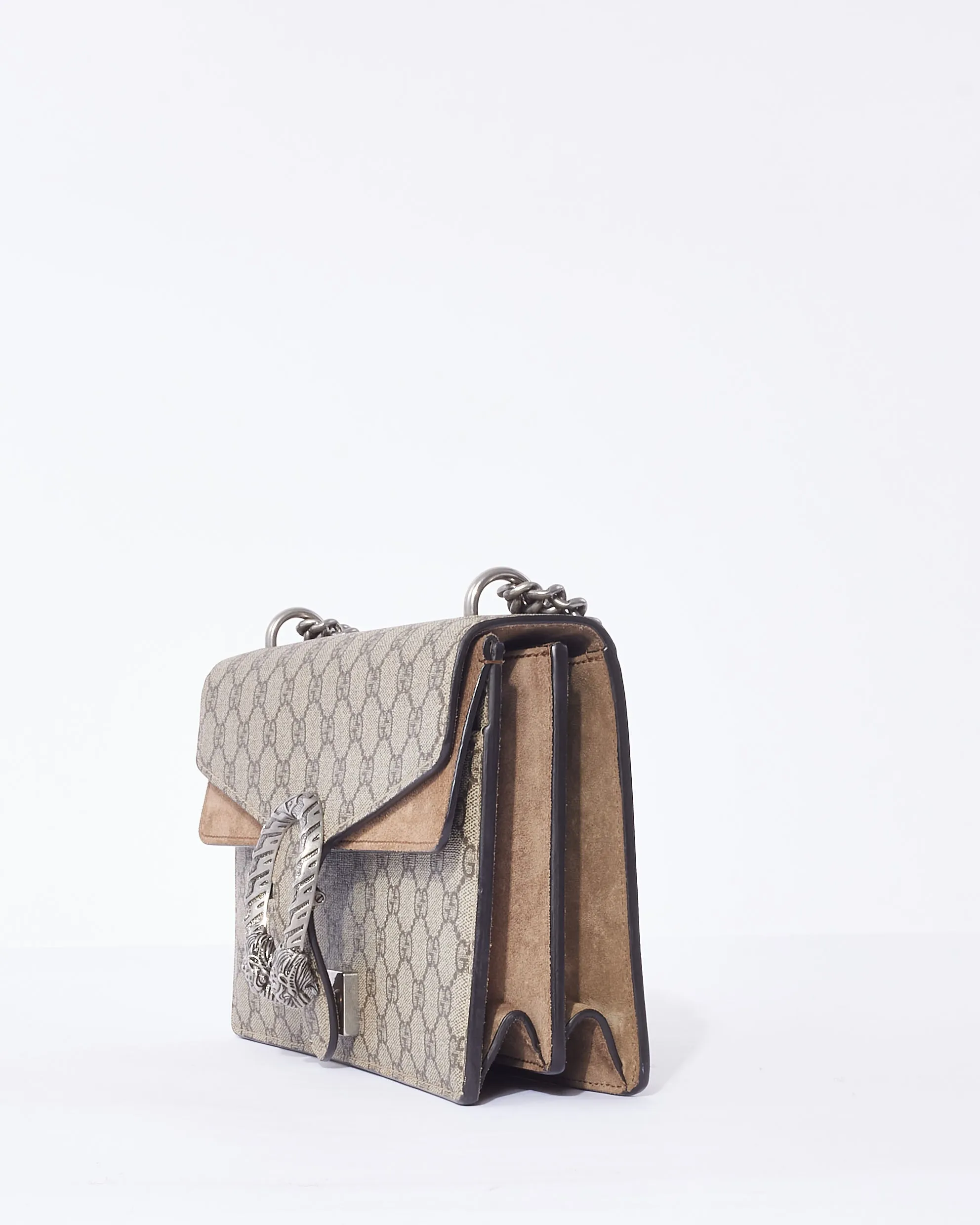 Gucci Beige Monogram GG Supreme Canvas Small Dionysus Bag