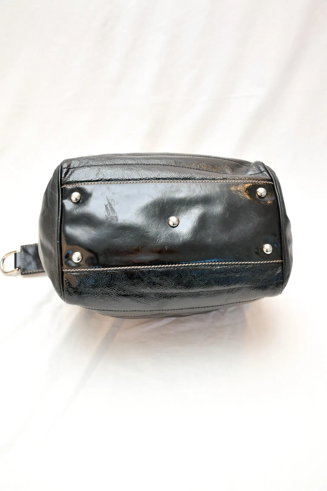Gucci Black Leather Bowler Bag