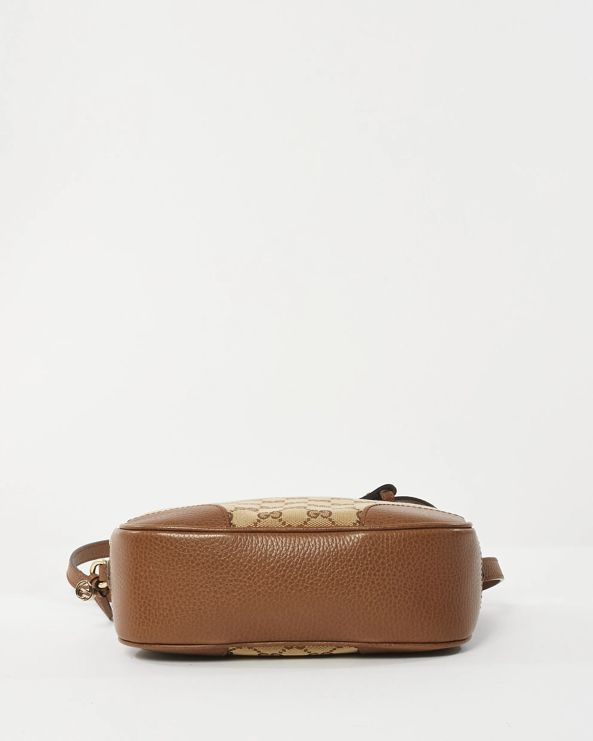 Gucci Brown GG Canvas Mini Bree Crossbody Bag