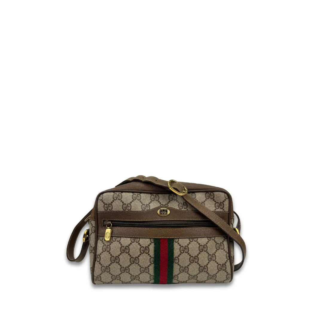 Gucci Brown Vintage GG Supreme Crossbody