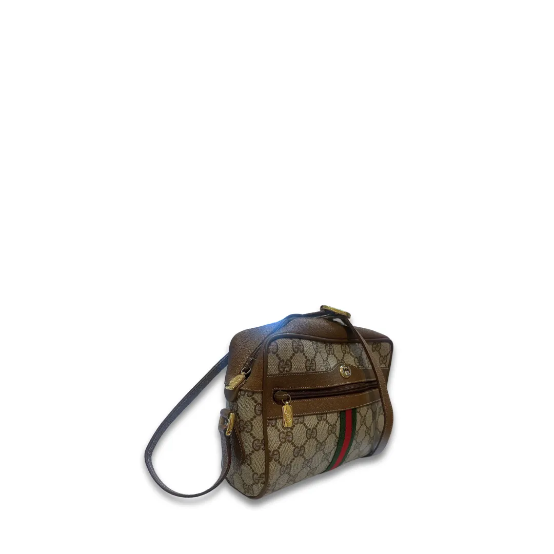 Gucci Brown Vintage GG Supreme Crossbody