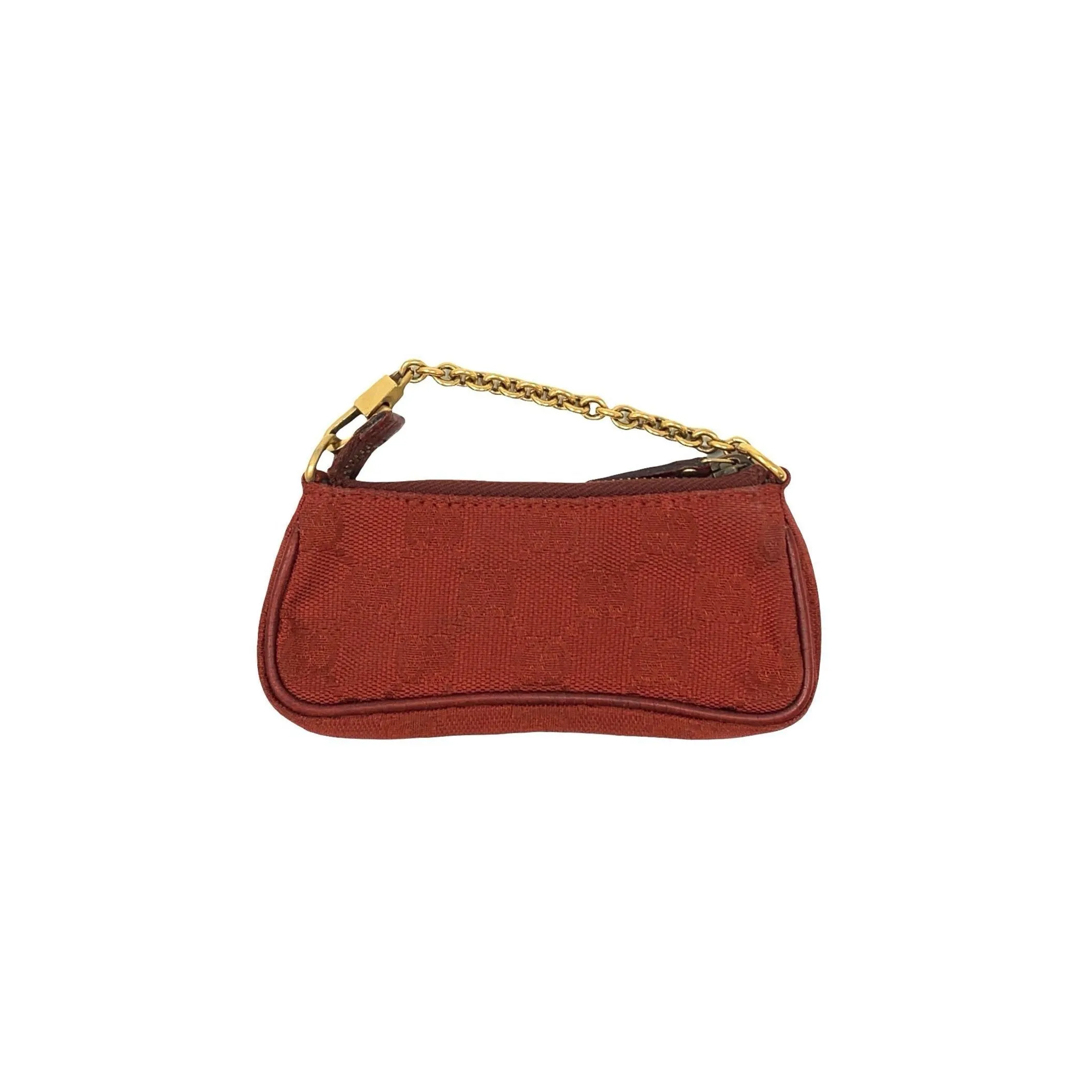 Gucci Red Monogram Micro Bag