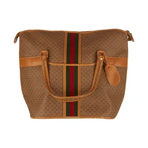 Gucci Tan Logo Duffle Bag