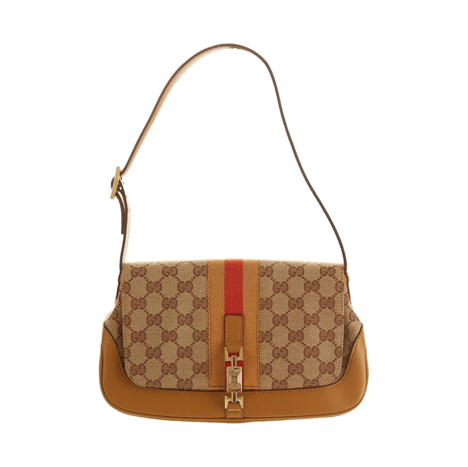 Gucci Tan Logo Jackie Bag