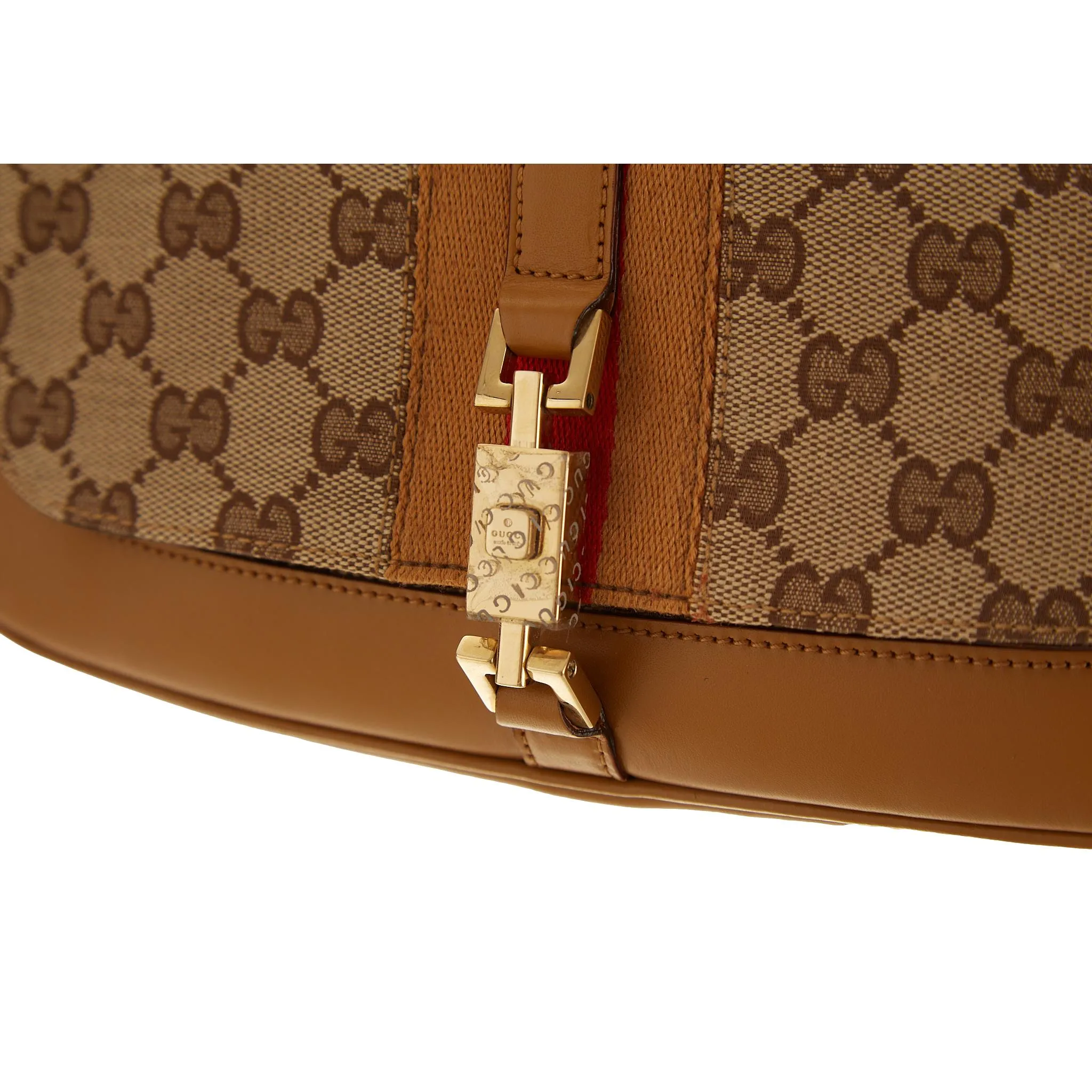 Gucci Tan Logo Jackie Bag