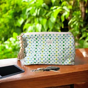 Handmade Beauty Bag with Zipper Closure