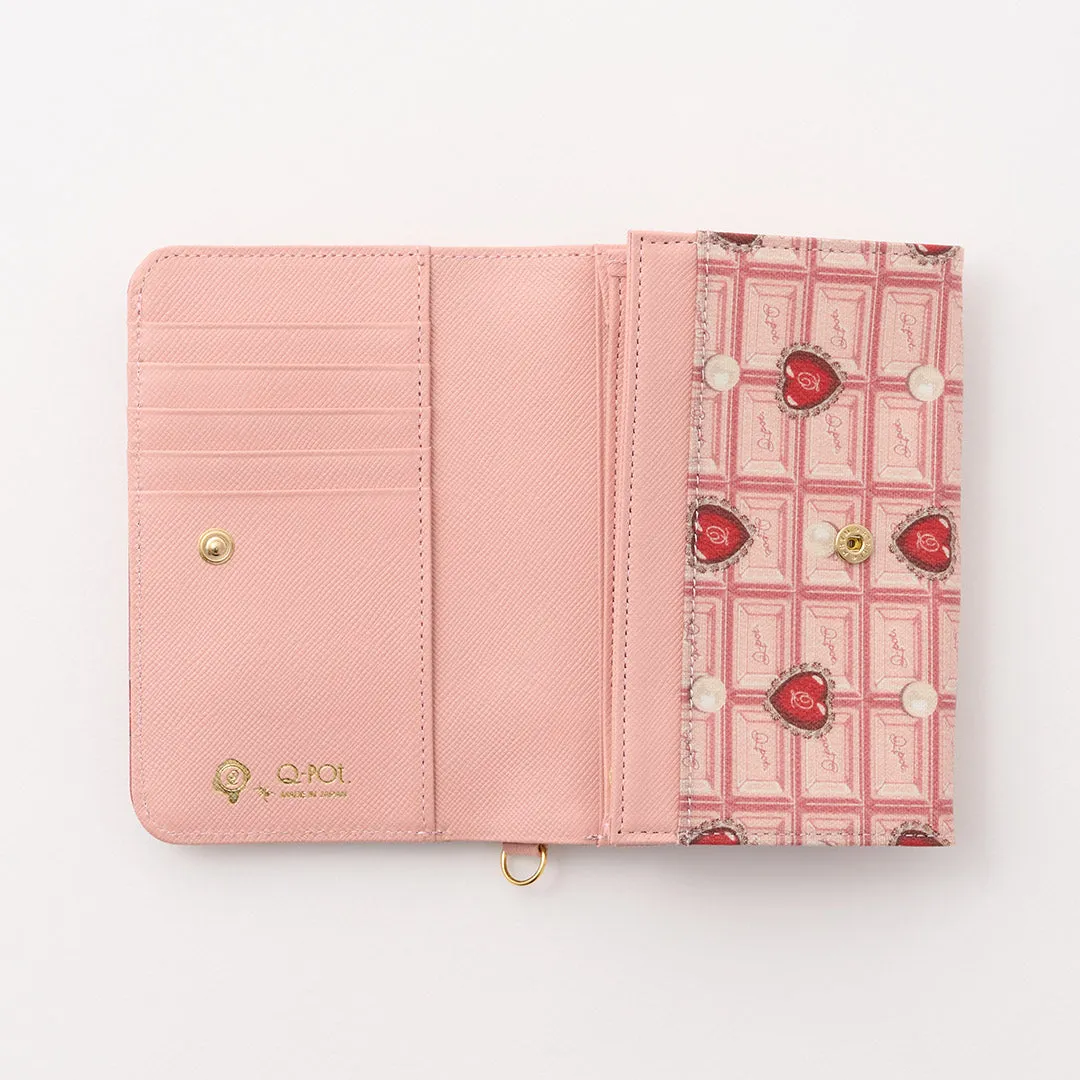 Heart Strawberry Chocolate Short Wallet【Japan Jewelry】