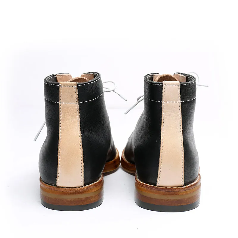 High-tooling boots men's Vintage boots men's derby retro shoes Chelsea fashion trend dress red black desert boots men