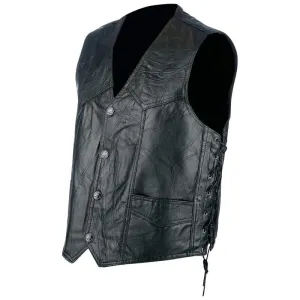 Hog Leather Biker Vest by Rocky Ranch Hides Free Shipping