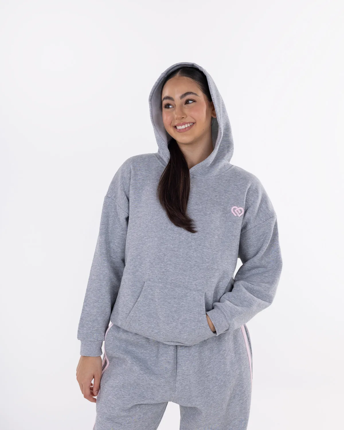 Hoodie Marl Grey