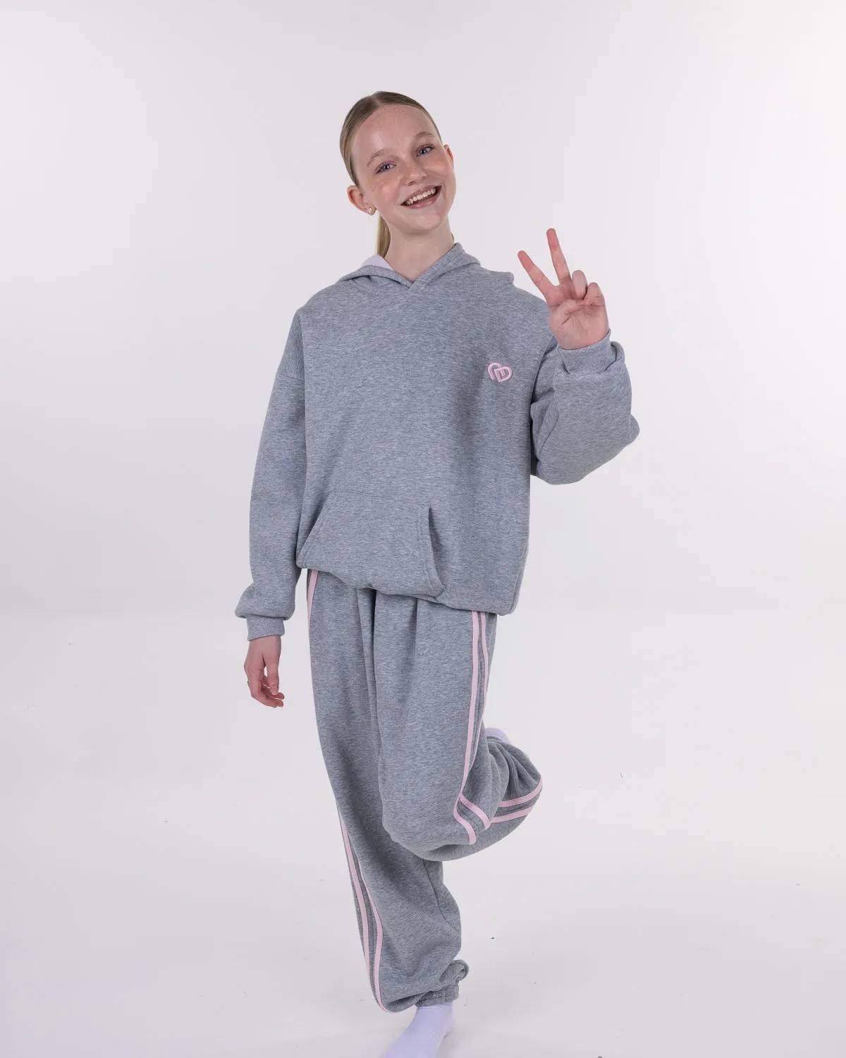 Hoodie Marl Grey
