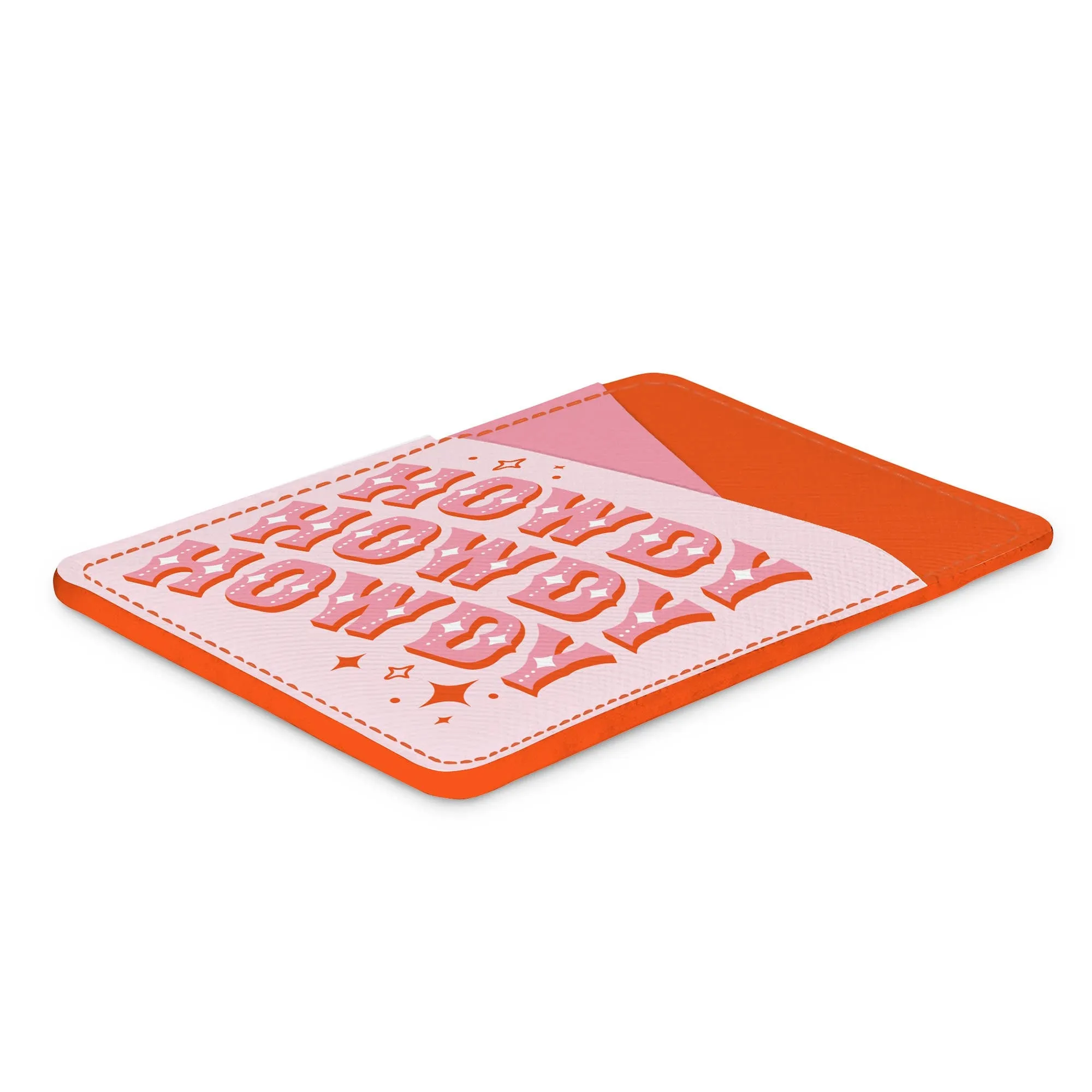 Howdy Partner Stick-On Cell Phone Wallet | Durable Water-resistant Phone Accessories