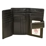 ILI 7826 BLACK MIDI WALLET INTERNATIONAL LEATHER INDUSTRIES