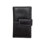 ILI 7826 BLACK MIDI WALLET INTERNATIONAL LEATHER INDUSTRIES