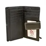 ILI 7826 BLACK MIDI WALLET INTERNATIONAL LEATHER INDUSTRIES