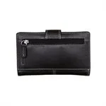 ILI 7826 BLACK MIDI WALLET INTERNATIONAL LEATHER INDUSTRIES