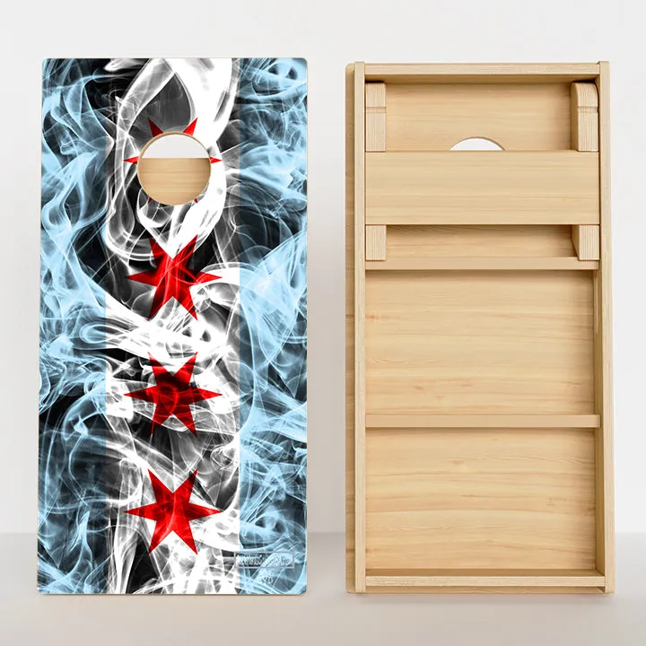 Illinois Flag Professional Cornhole Boards