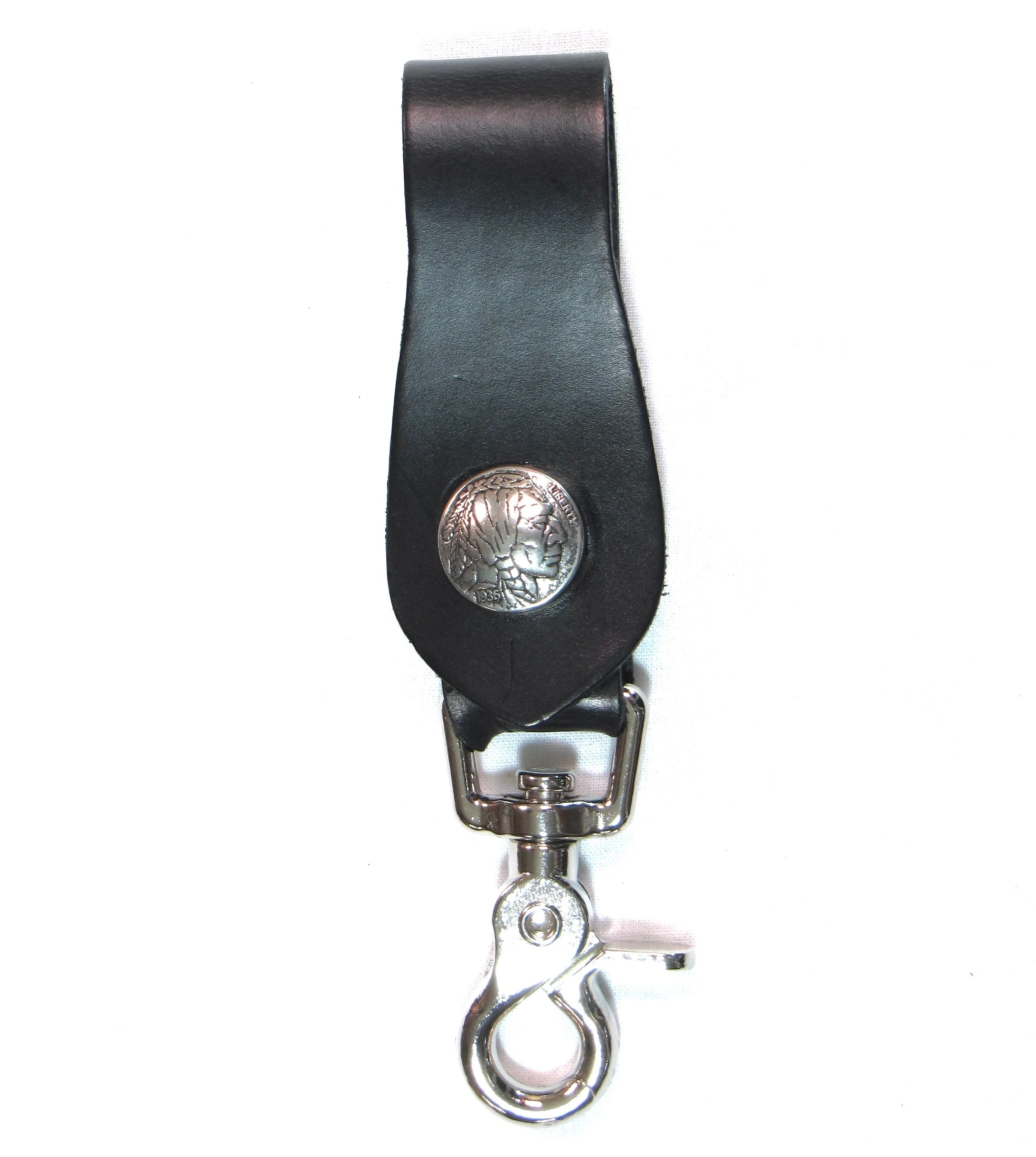 IN07  Claw Hook Key Fob- Indian Head Nickel