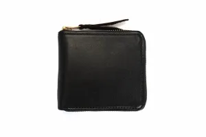 Inception by Accel Co. Horsehide Round Short Wallet (Black Tea-core)
