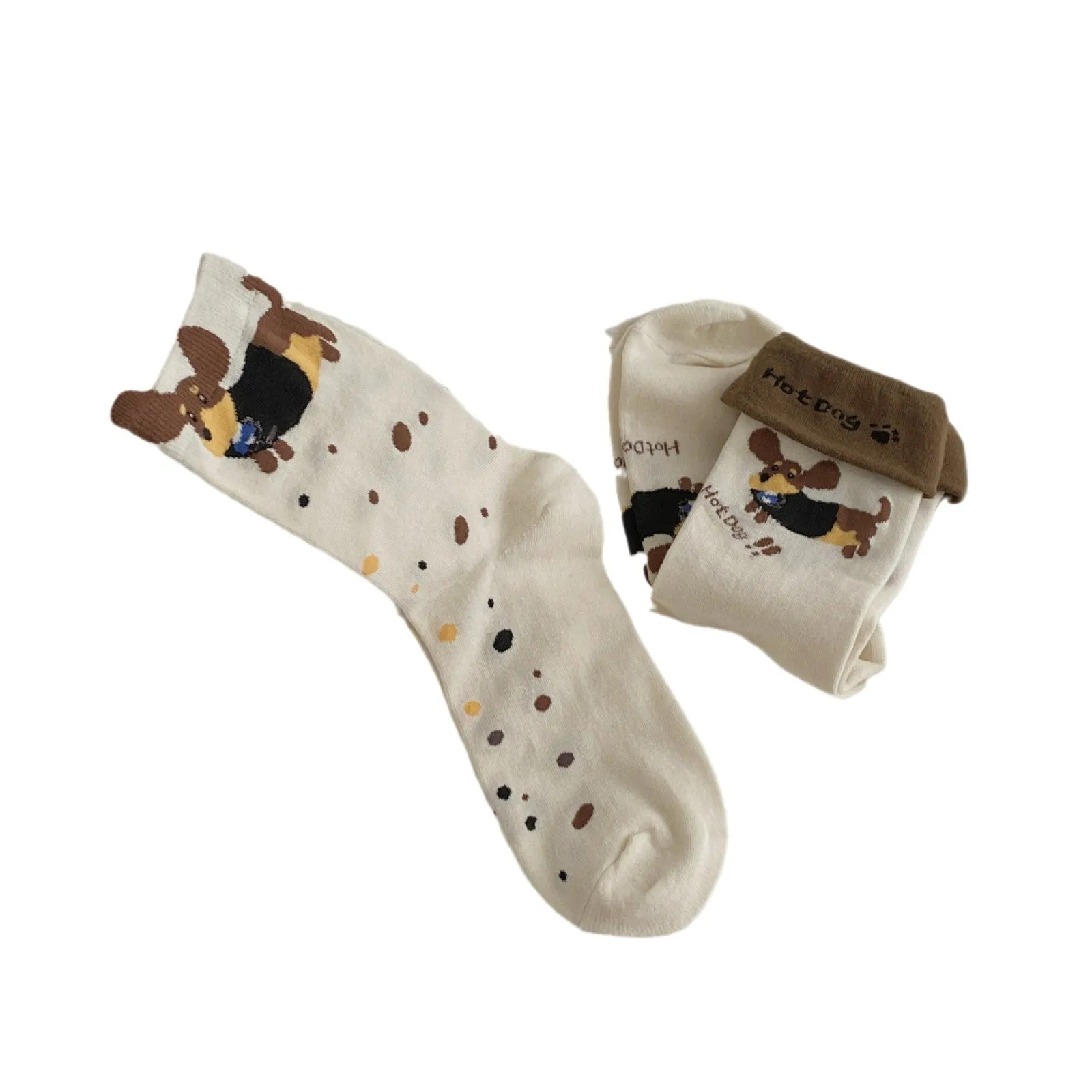 INSTOCK-Embroidered cartoon socks for women