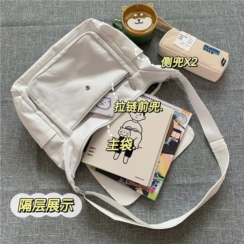 Japanese Harajuku School Canvas Handbags