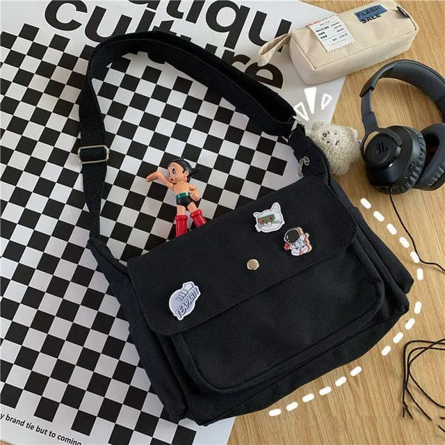 Japanese Harajuku School Canvas Handbags